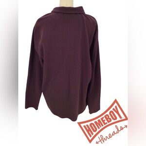 Perry Ellis Deep Burgundy Cowl Neck Sweater Size XXL